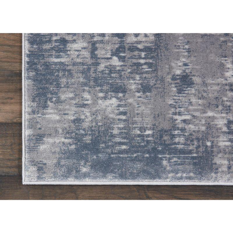 Nourison Rustic Textures Painterly Indoor Rug Grey 2'2" x 7'6"