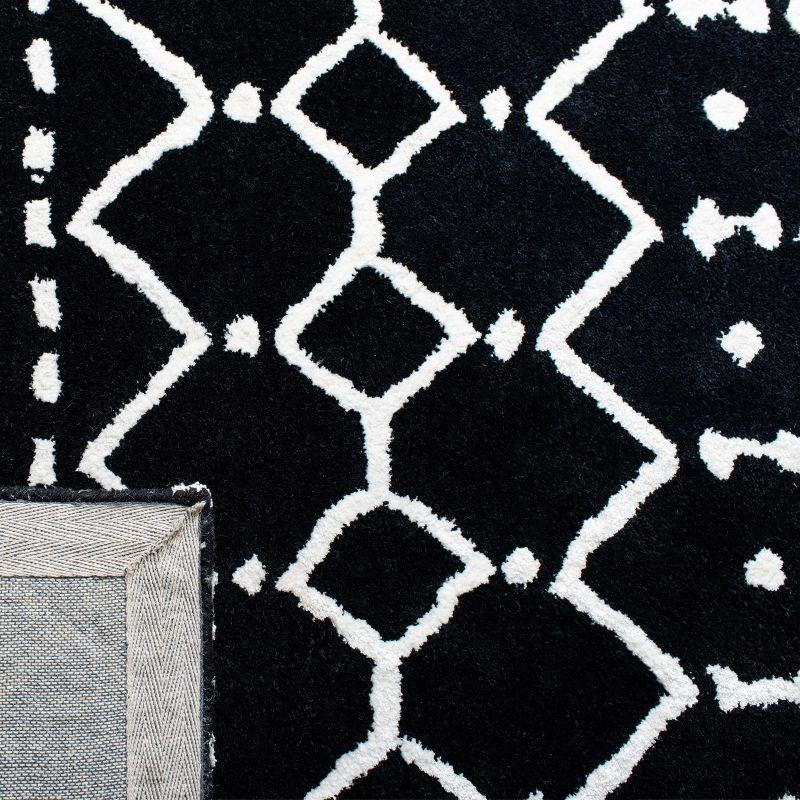 Himalaya HIM903 Handmade Area Rug - 6'x9' - Black/Ivory - Safavieh