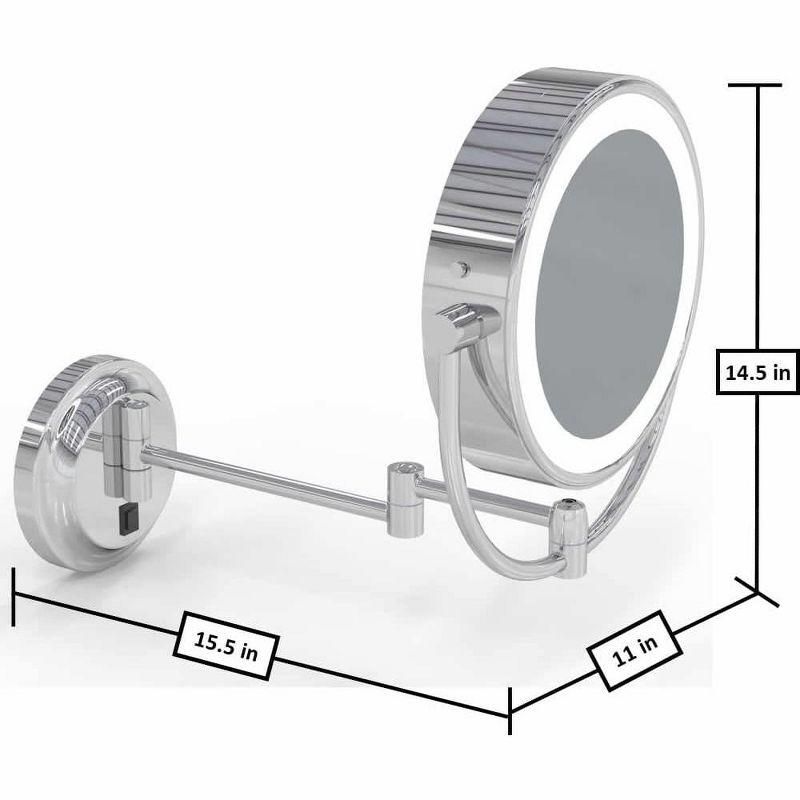 Aptations Kimball Young Metal Concave LED Wall Mirror