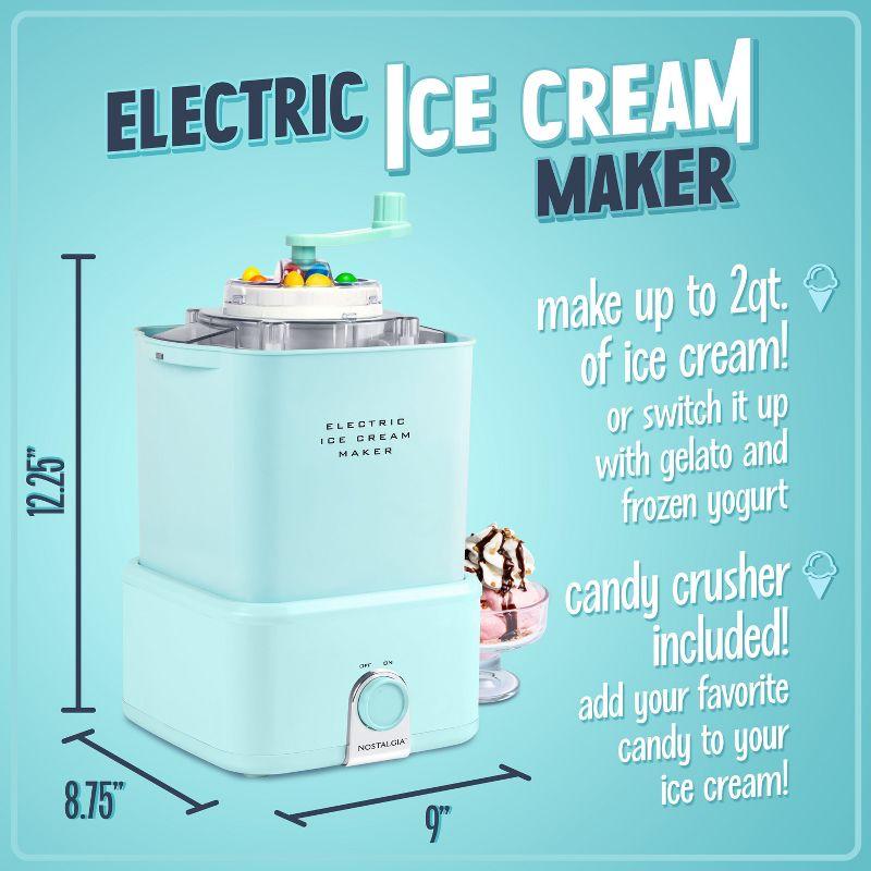 Nostalgia Nostalgia Electric Ice Cream Maker With Candy Crusher