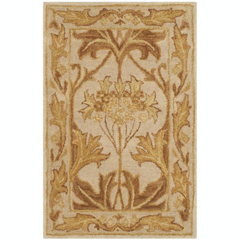 Antiquity Oriental Handmade Tufted Wool Beige Area Rug