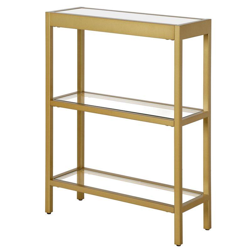 22 in. Brass Finish Console Table - Henn&Hart