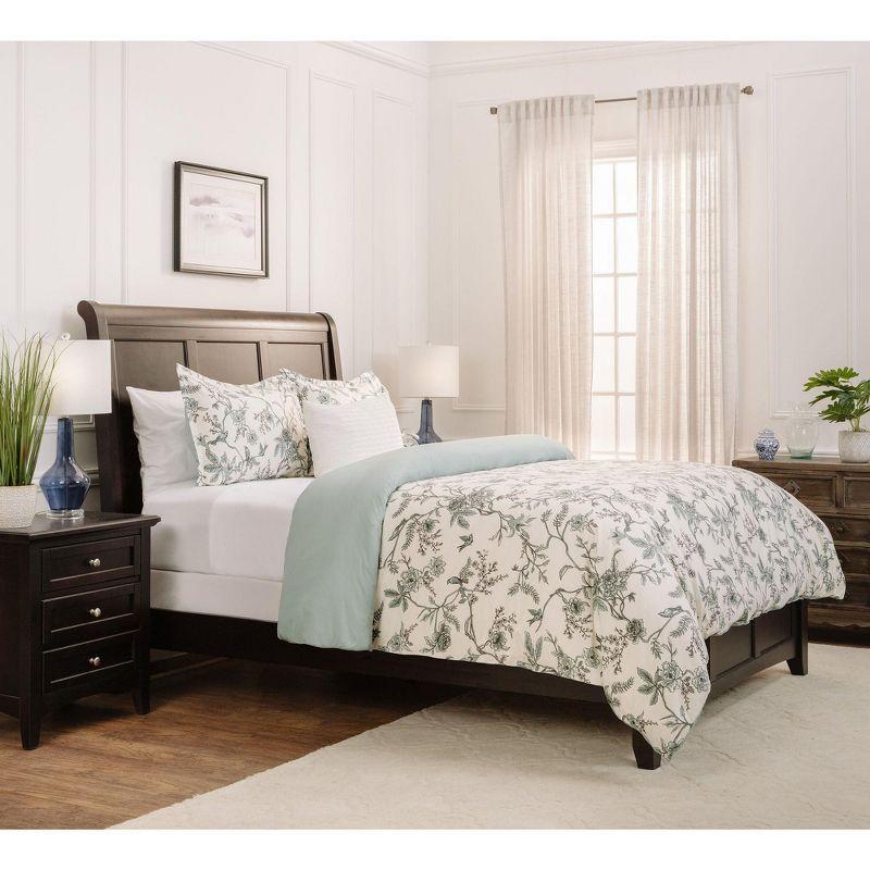 Chanasya Microfiber Reversible 3 Piece Duvet Cover Set