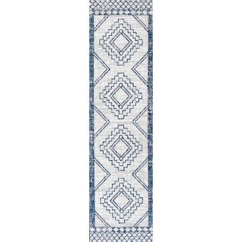 Marokko Diamond  Medallion Indoor/Outdoor Area Rug - JONATHAN Y