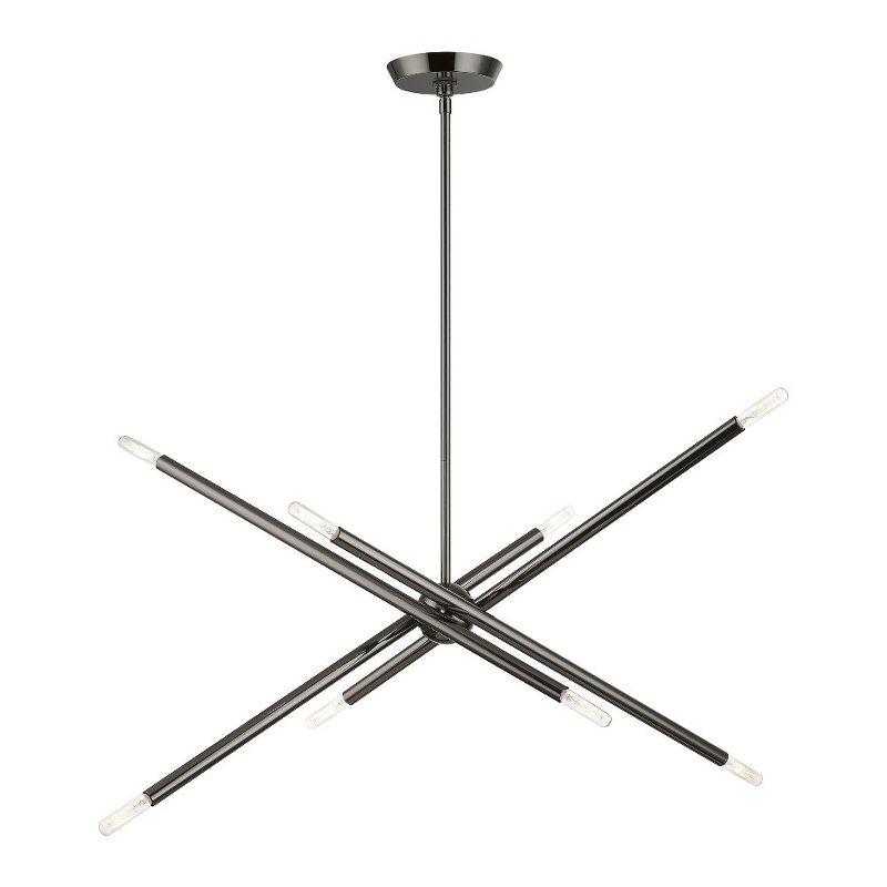 Livex Lighting Soho 8 - Light Chandelier in  Black Chrome