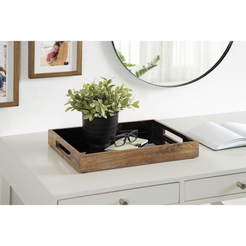 Kate and Laurel Ehrens Decorative Wood Tray