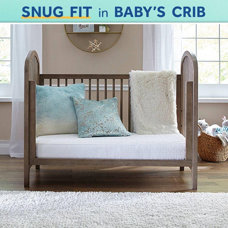 Sealy Baby FlexCool Breathable Hypoallergenic 2-Stage Waterproof Baby Crib Mattress & Toddler Bed Mattress, GREENGUARD Gold Certified, 52" x 28"