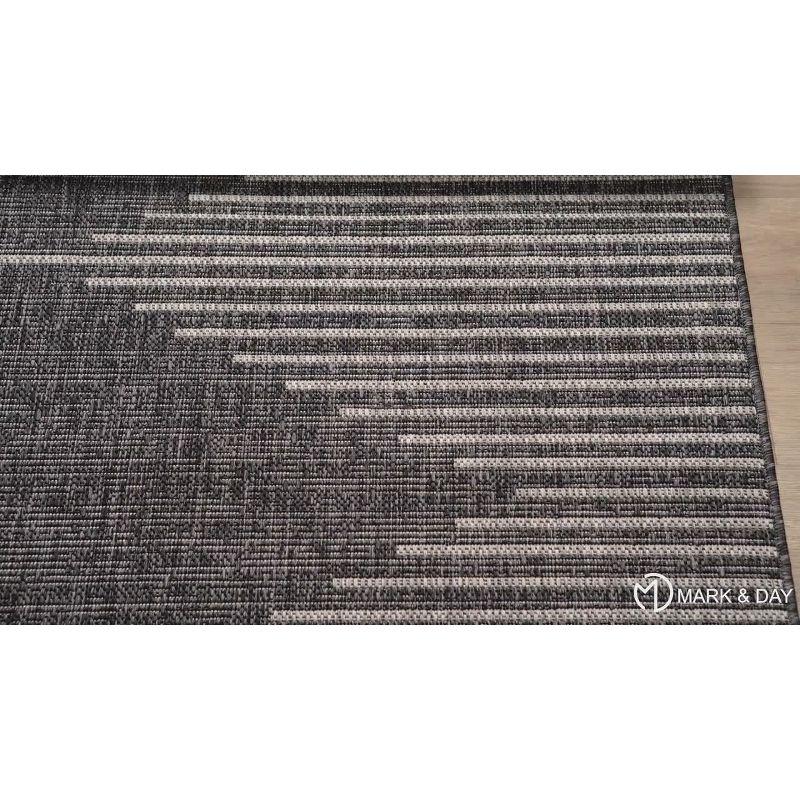 Mark & Day Okswerd 2'7"x12' Runner Woven Indoor and Outdoor Area Rugs Bright Blue