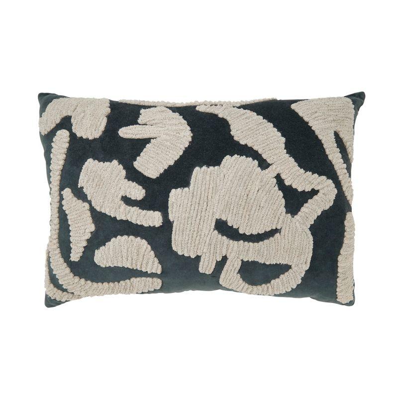 Saro Luxe Embroidered Throw Pillow Cover