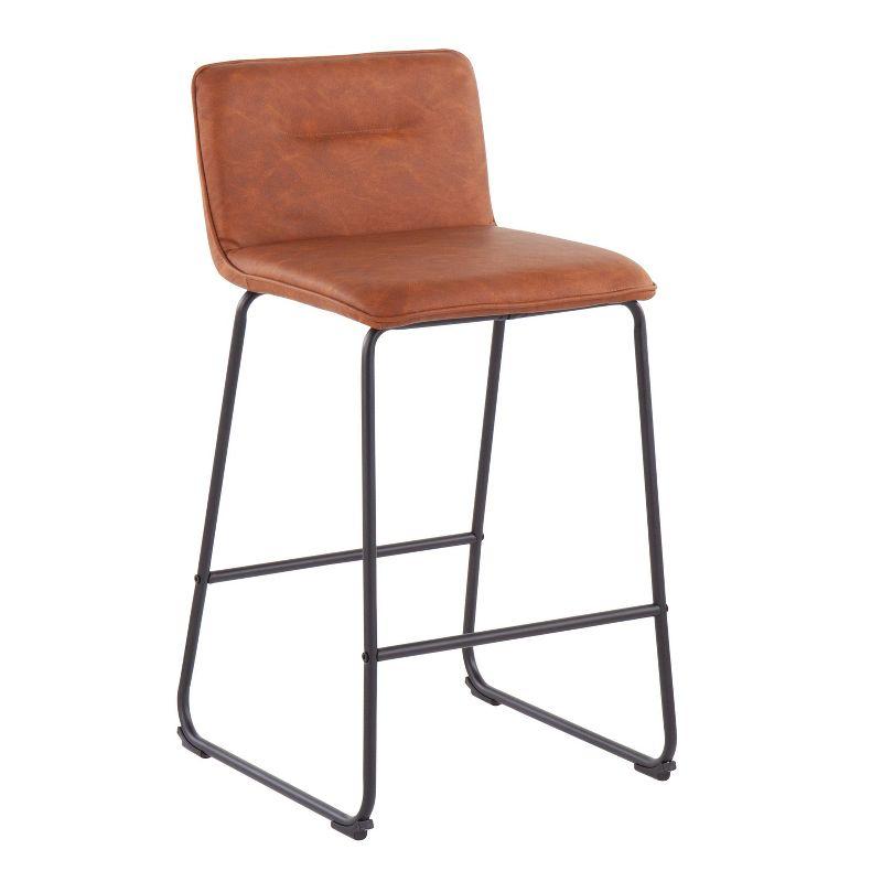 Blanco Upholstered 26'' Counter Stool with Metal Frame