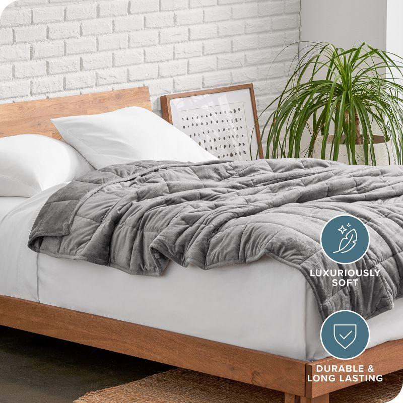 Bare Home Minky Fleece Weighted Blanket & Reviews | Wayfair