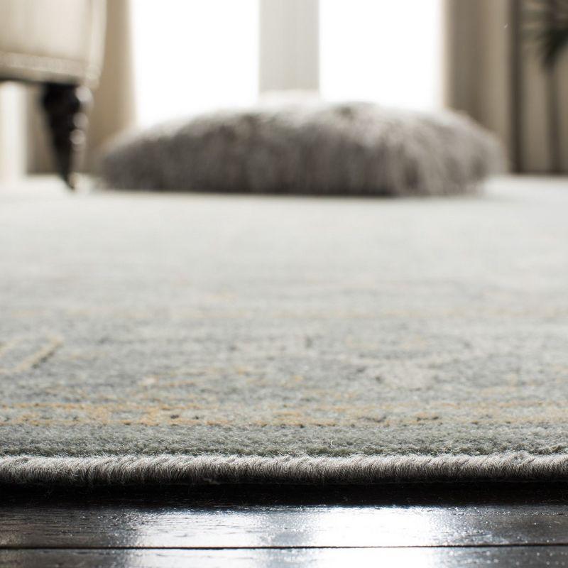 Vintage VTG114 Power Loomed Indoor Skid-Resistant Area Rug - Grey/Multi - 6'7"x9'2" - Safavieh