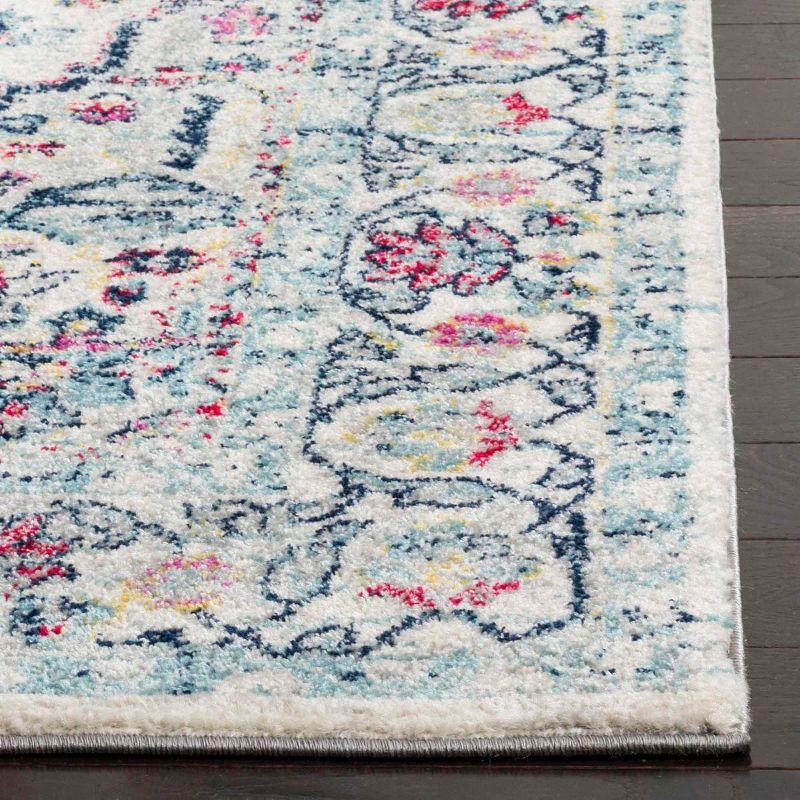 Madison 900 MAD930 Power Loomed Indoor Area Rug - Navy/Fuchsia - 5'3"x7'6" - Safavieh