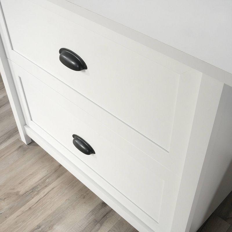 Soft White 2-Drawer Legal Size Lateral File Cabinet