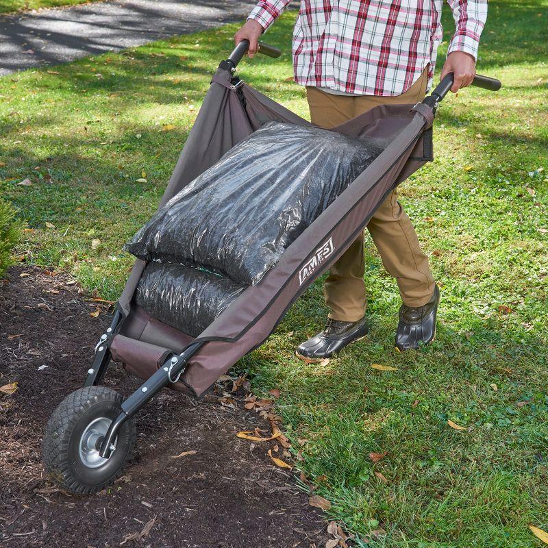5 cu. ft. Foldable Garden Cart Wheelbarrow - Ames