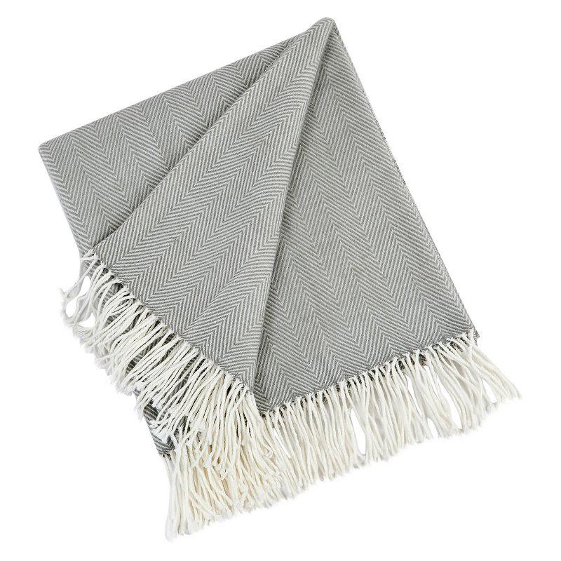 Saro Sevan Collection Hand Woven Throw Blanket