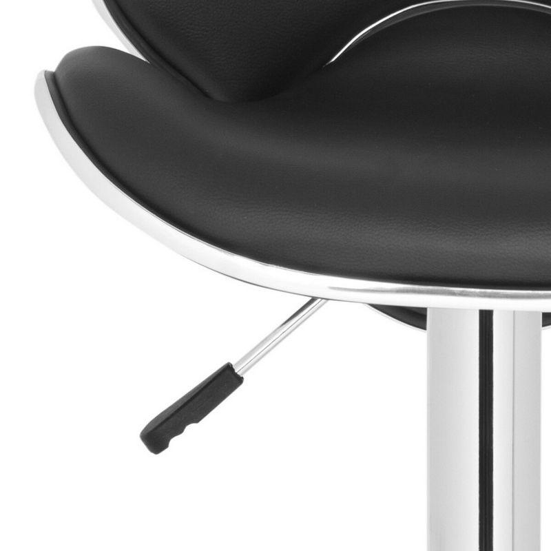 Shambi Swivel Bar Stool - Black - Safavieh