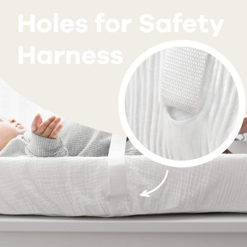 Comfy Cubs Comfy Cubs Muslin Fitted Changing Pad Cover, Changing Pad Sheets