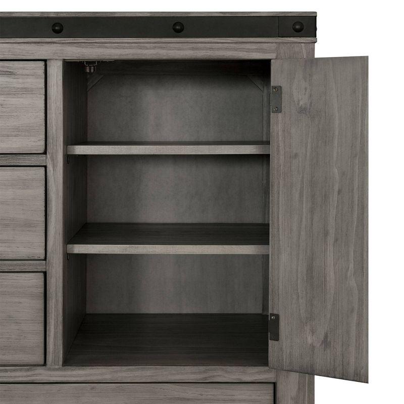 Montauk 5 Drawer Gentleman's Chest Gray - Picket House Furnishings