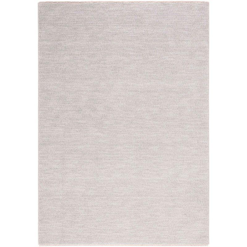 Lasa Light Grey Rectangular Synthetic Area Rug