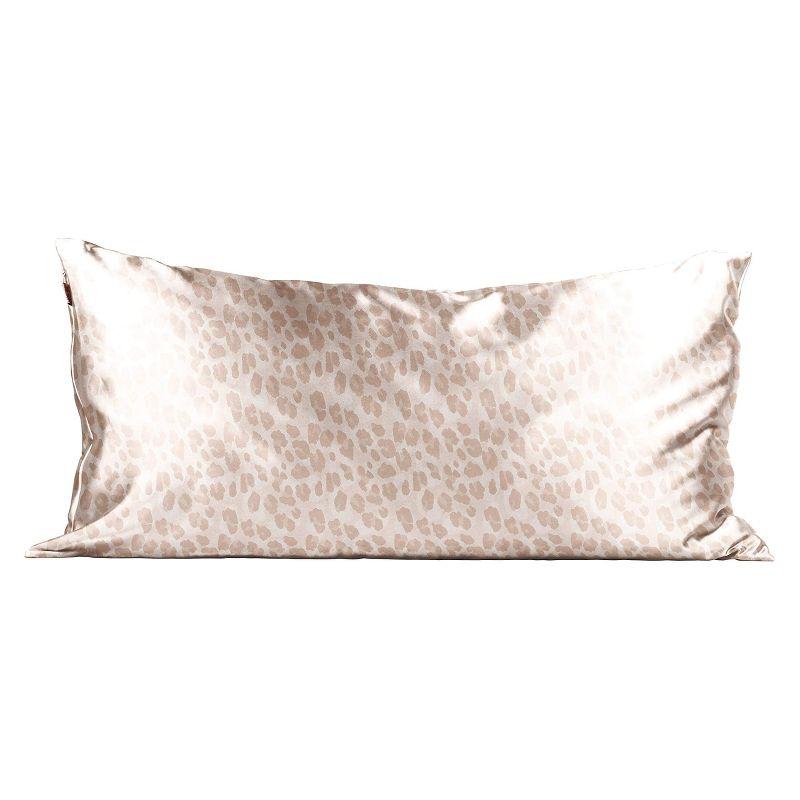 King Size Leopard Print Satin Pillowcase