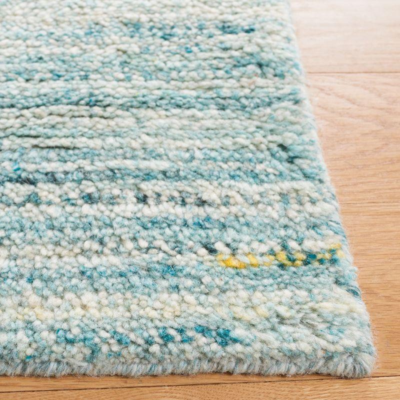 Casablanca CSB792 Hand Woven Indoor Accent Rug - Turquoise/Ivory - 4'x6' - Safavieh