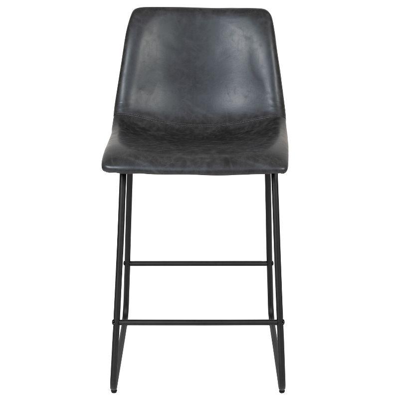 Flash Furniture Ringel Upholstered Counter Stool with Metal Frame