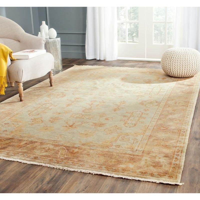 Oushak Hand Knotted Wool Oriental Rug