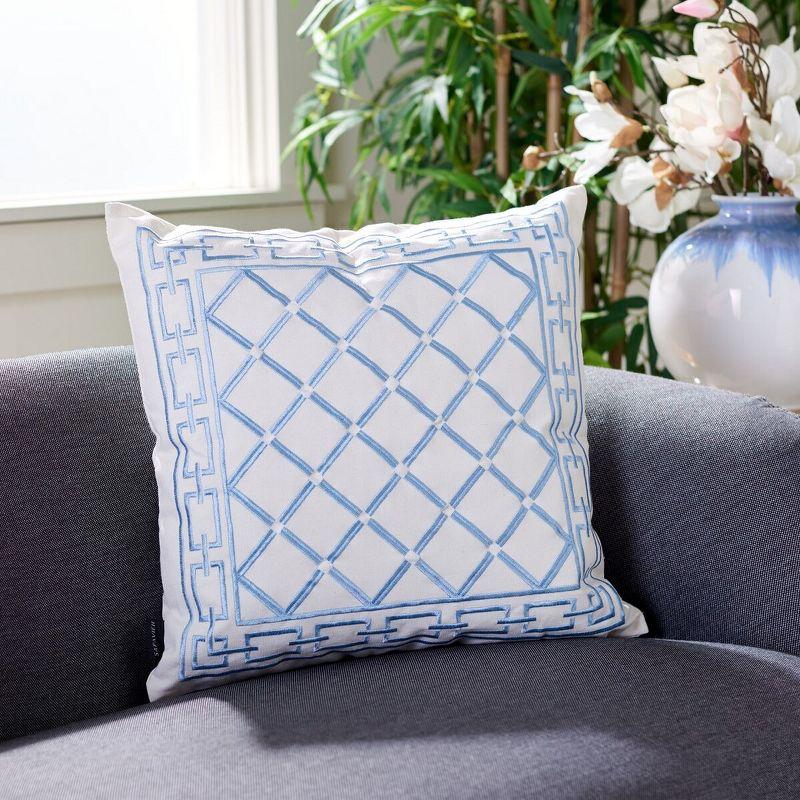 Safavieh Embroidered Cotton Reversible Throw Pillow