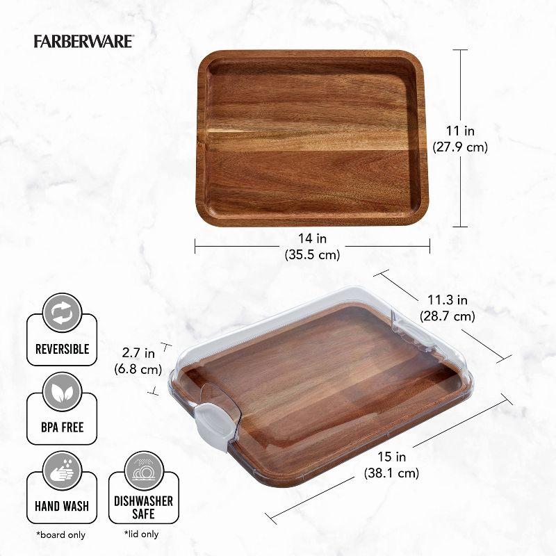 Rectangular White Plastic Charcuterie Board with Lid