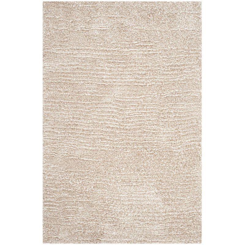 Ultimate Shag SGU211 Hand Tufted Indoor Area Rug - Sand/Ivory - 5'x8' - Safavieh.