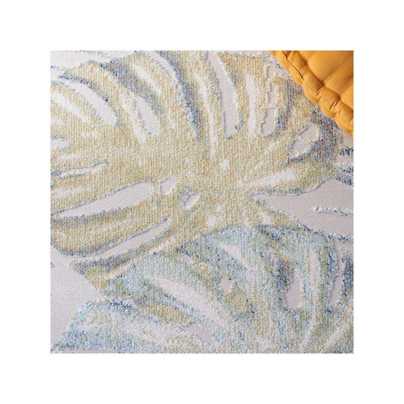 Sarasota SAR112 Power Loomed Area Rug - Light Green/Ivory - 4'5"x6'5" - Safavieh.