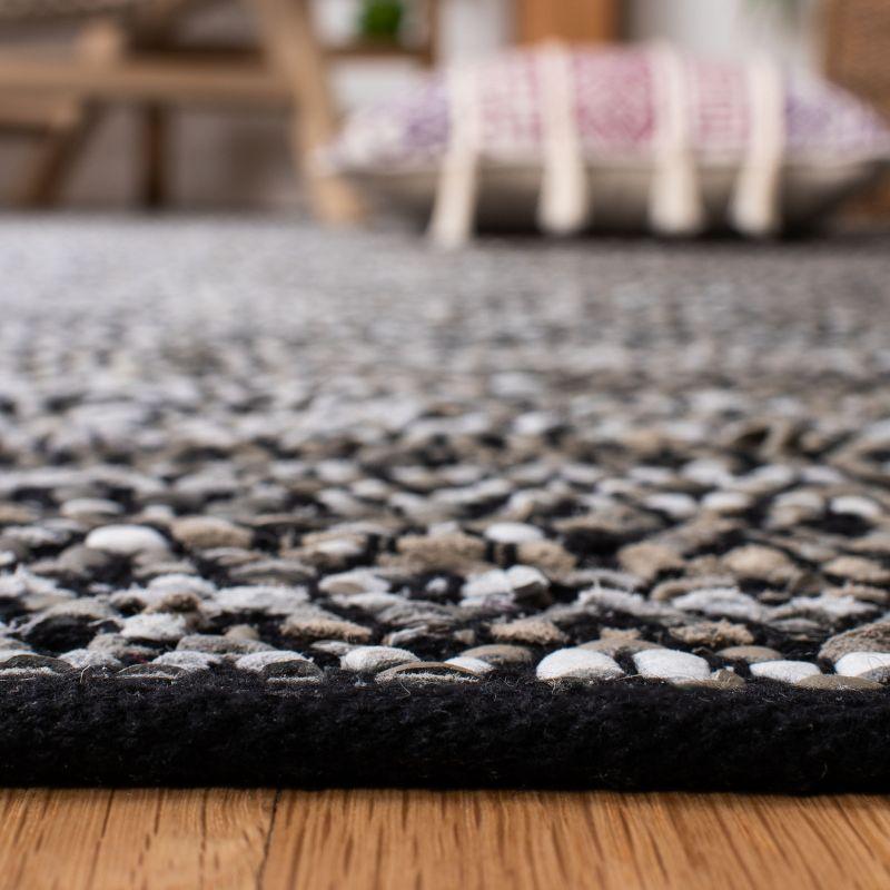 Vintage Leather VTL388 Hand Woven Indoor Accent Rug - Light Grey/Grey - 2'x3' - Safavieh