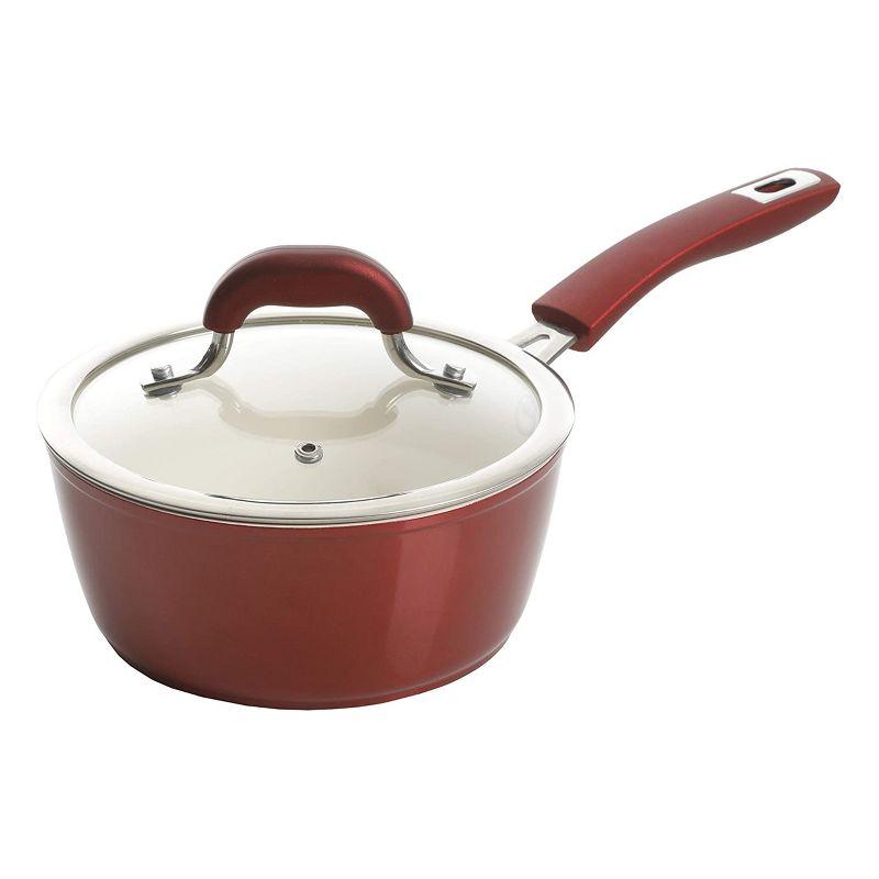 Kenmore 12-Piece Metallic Red Aluminum Nonstick Cookware Set