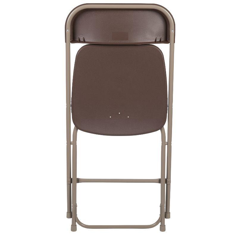 Hercules Series 650LB Capacity Premium Brown Folding Chair