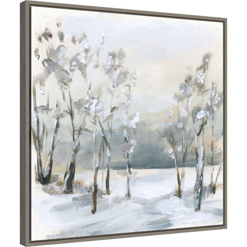 Amanti Art Snowy Winter Trees by Katrina Pete Framed Canvas Wall Art