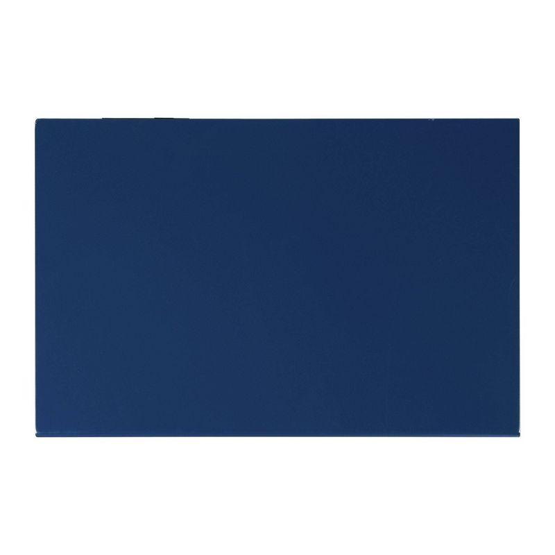 Brody Side Table Navy - Picket House Furnishings: Modern Accent, USB Port, Gold Hardware, Rubberwood & MDF