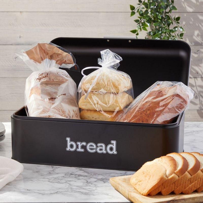 Stainless Steel Bread Box with Air Circulation Holes