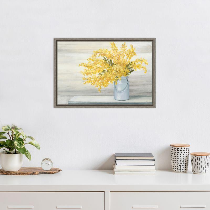 Amanti Art Golden Fall Floral Cuttings by Julia Purinton Canvas Wall Art Print Framed 23 x 16-in.