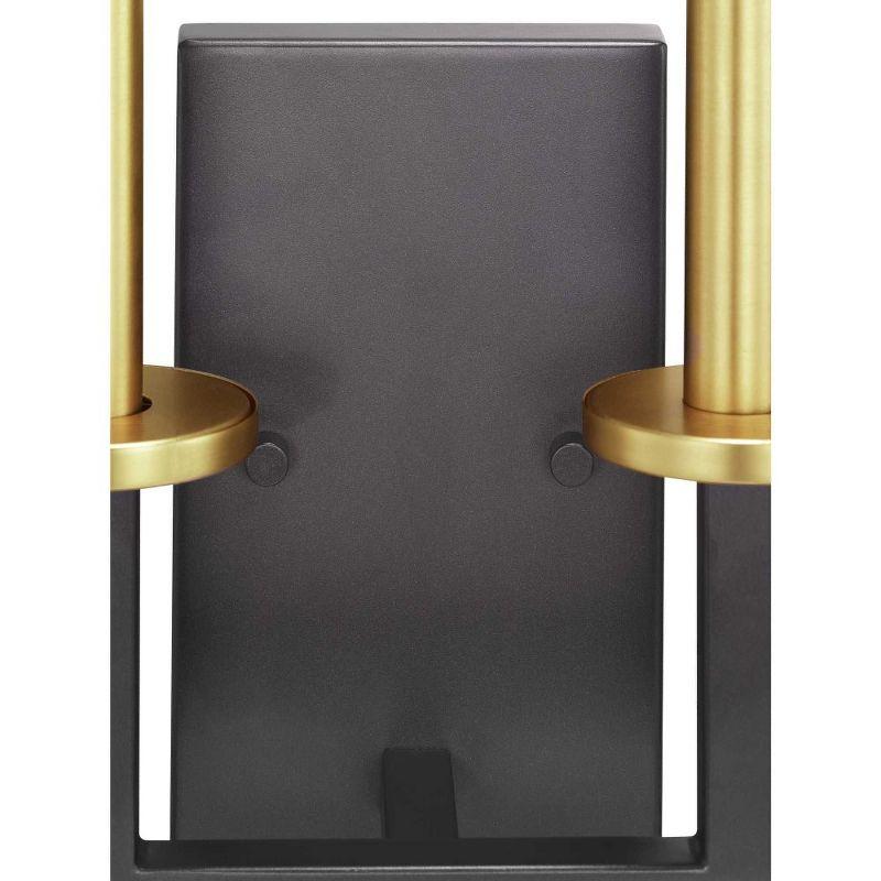 Progress Lighting Blakely 2-Light Wall Bracket in Graphite Steel, Modern/Traditional, Damp Rated, No Shade