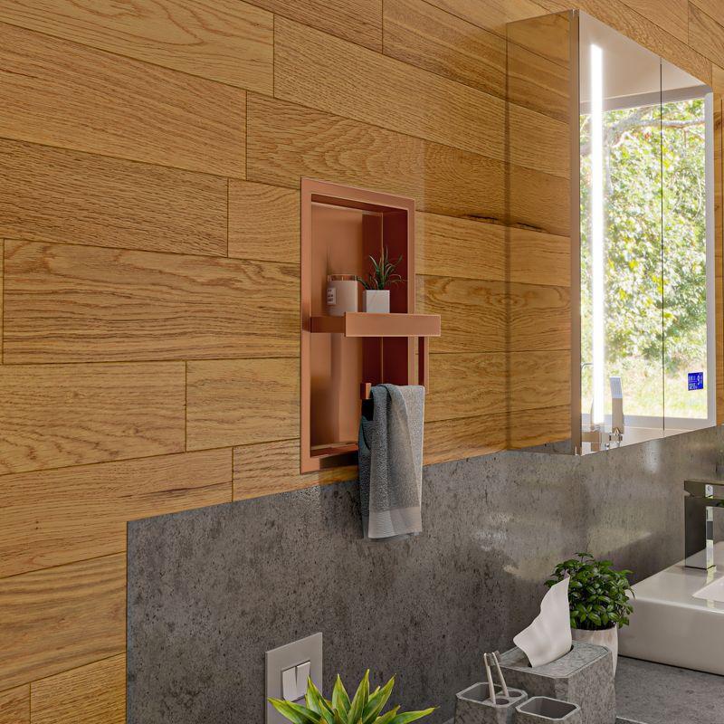 PVD Stainless Steel Recessed Toilet Paper Holder / Bathroom Niche
