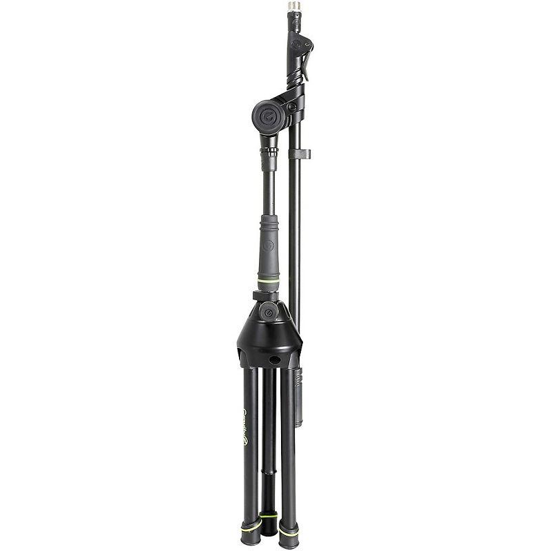 Gravity Stands Microphone Stand With Folding Tripod Base And 2-Point Adjustment Telescoping Boom Short