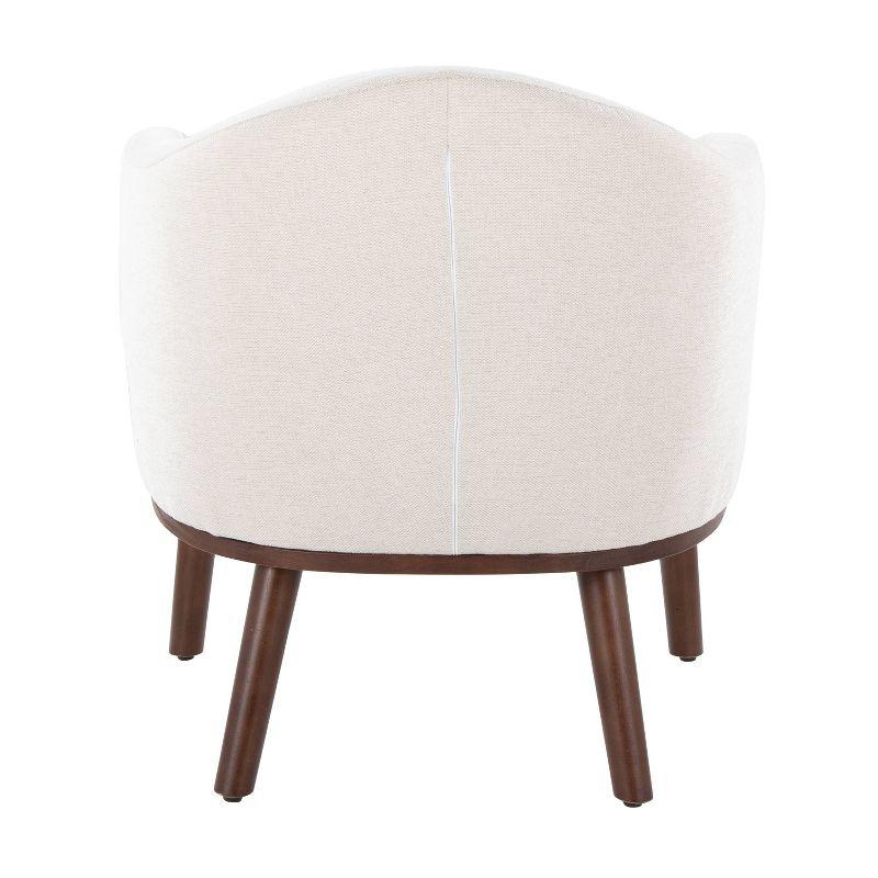 Ahoy Accent Chair Walnut/Cream - LumiSource