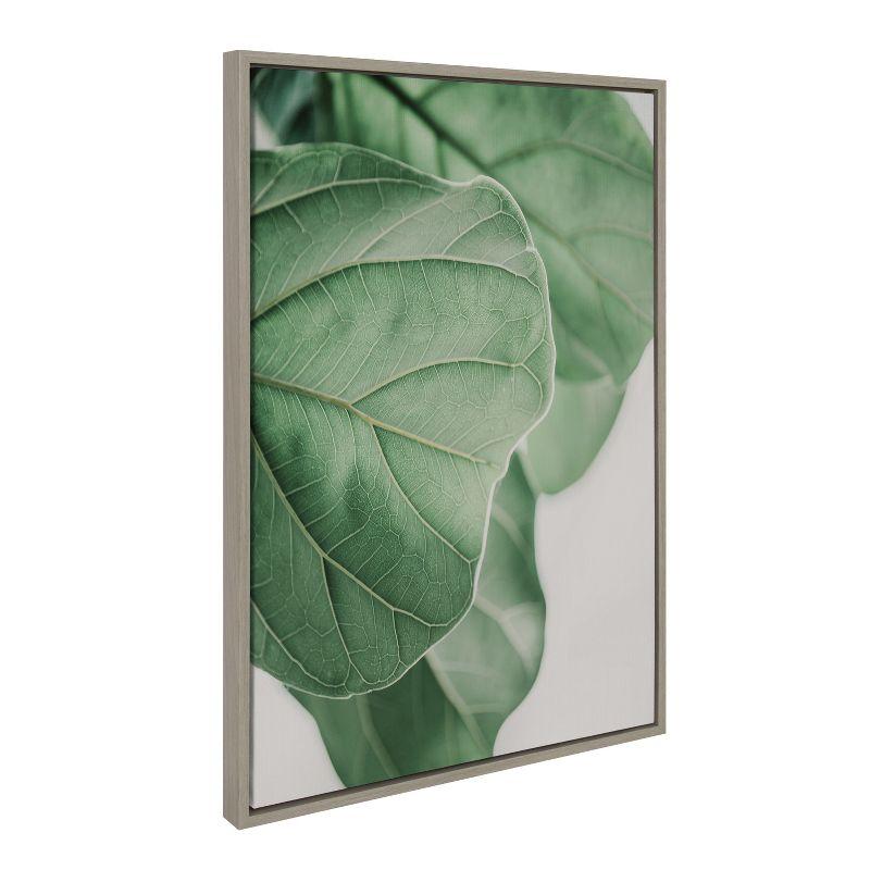 Kate and Laurel Sylvie Plant Study 6 Framed Canvas by Alicia Abla