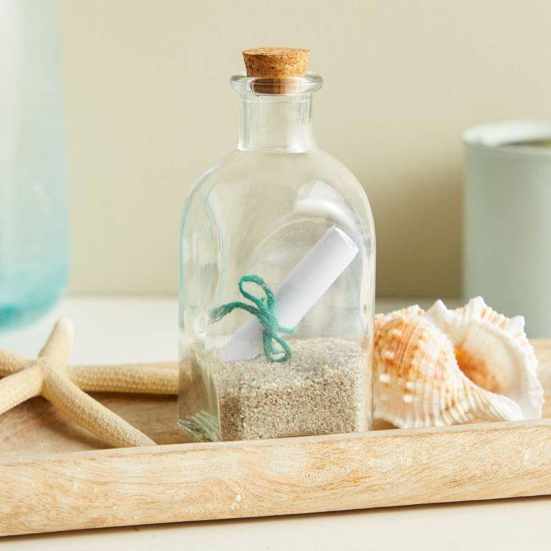 Juvale 12 Pack Clear Glass Bottles with Cork Lids, Tiny 4 oz Vintage Style Potion Vases for Flowers, DIY Crafts, Home Decor