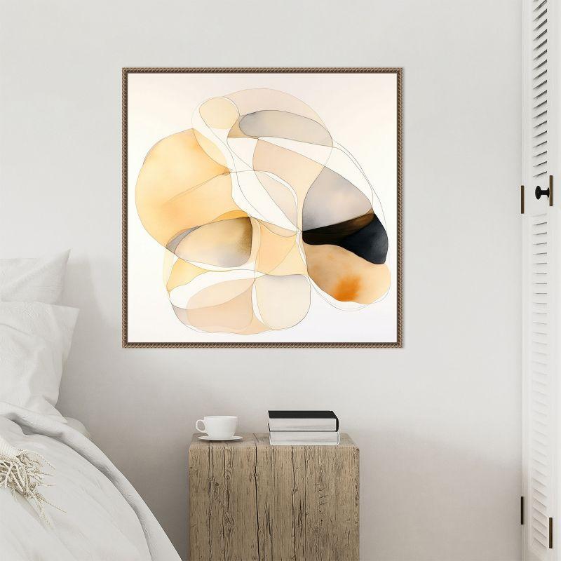 Amanti Art Abstract Organic Shapes IV by Irena Orlov Framed Canvas Wall Art