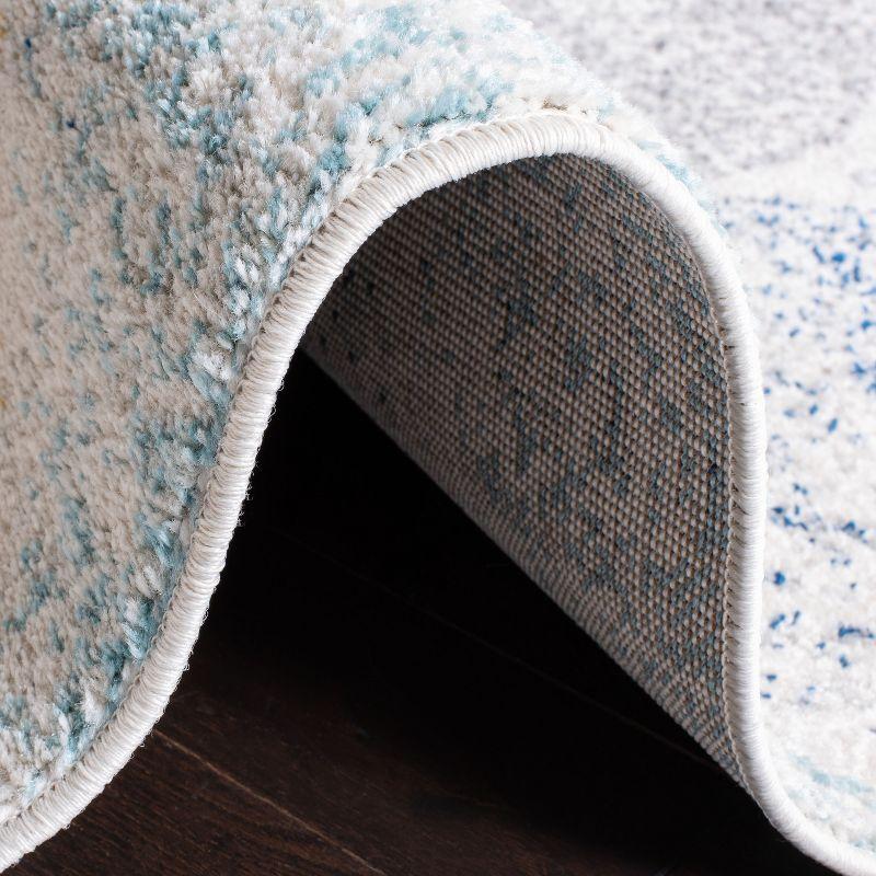 Madison MAD604 Power Loomed Indoor Area Rug - Ivory/Blue - 6'7"x9'2" - Safavieh