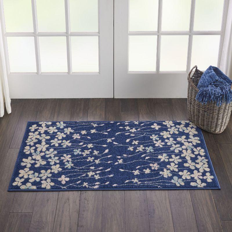 Nourison Tranquil Bohemian Botanical Bloom Area Rug