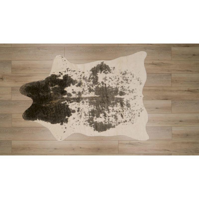 Shaped Faux Animal Hide Rug