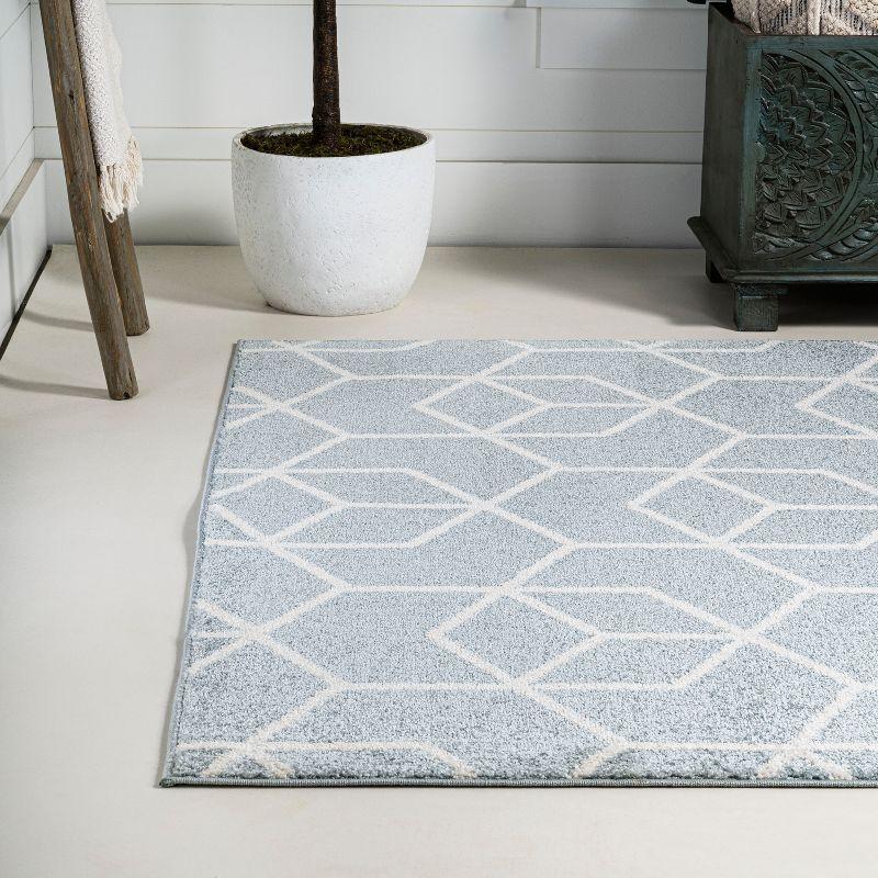 Tumbling Blocks Modern Geometric Area Rug - JONATHAN Y